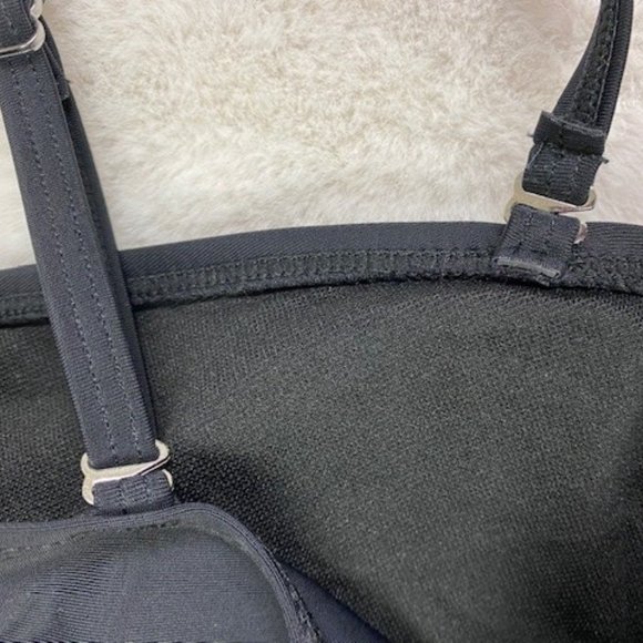 NEW Black 2 Piece Bikini Swimsuit Bandeau High Waist‎ French Cut, size XL - Picture 8 of 11